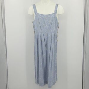 Light Blue Floral Midi Sundress